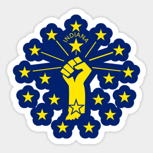 Indiana Power Flag Sticker